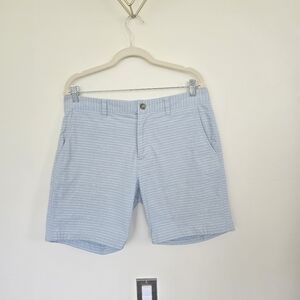 Bonobos Men's Light Blue Striped 7" Shorts Size 33
